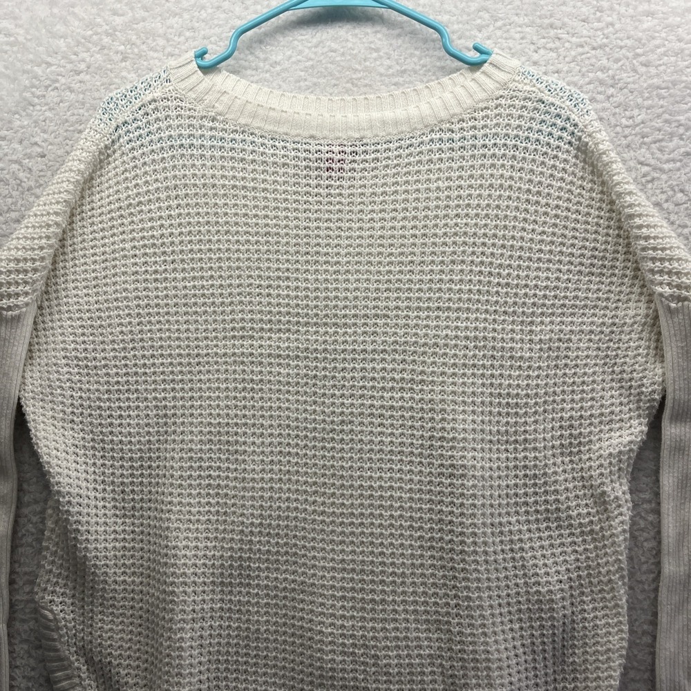Vince Camuto Sweater Womens XS White Soft Knit Pullover Long Sleeve Active Chore - Picture 14 of 15